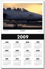 Grumman US Navy F-14 Airplane Calendar
