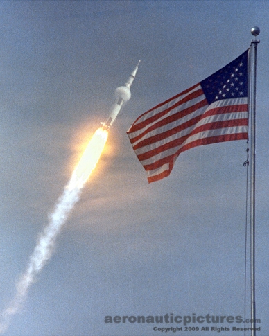 apollo 11 rocket stock photo