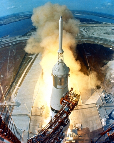 apollo 11 launch stock photo