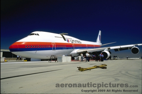 Boeing B 747 Jumbo Jet Airliner   Royalty Free Stock Digital Photo