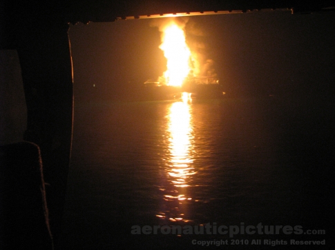Burning Deepwater Horizon