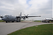 BP Oil Spill USAF C-130 Dispersant Spray Aircraft high definition stock photo - BP Oil Spill USAF C-130 Dispersant Spray Aircraft