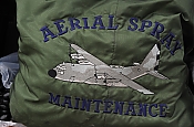 BP Oil Spill - Logo of C-130 Dispersant Spray Aircraft Photo high definition stock photo - BP Oil Spill - Logo of C-130 Dispersant Spray Aircraft Photo