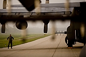USAF C-130 Dispersant Spray Aircraft - Stock Photo high definition stock photo - USAF C-130 Dispersant Spray Aircraft - Stock Photo
