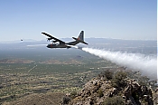 Firefighting C-130 Hercules Aircraft - Water Bomber Picture - Stock Photo high definition stock photo - Firefighting C-130 Hercules Aircraft - Water Bomber Picture - Stock Photo