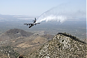 Firefighting C-130 Hercules Aircraft - Water Bomber Picture - Stock Photo high definition stock photo - Firefighting C-130 Hercules Aircraft - Water Bomber Picture - Stock Photo