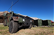 USMC Humvee Stock Photo
